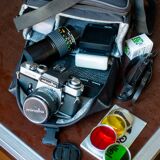 Minolta XE-5 + MC rokkor PG 50mm F1.4 + MC tele rokkor PG 135mm F2.8