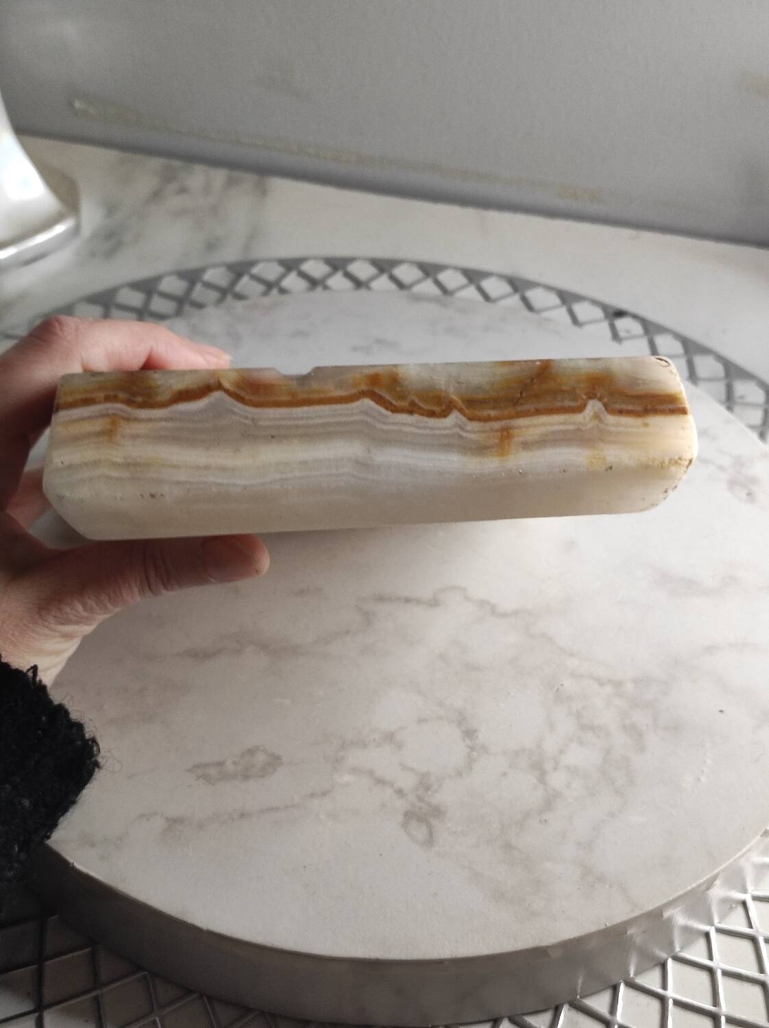 Cendrier en marbre onyx