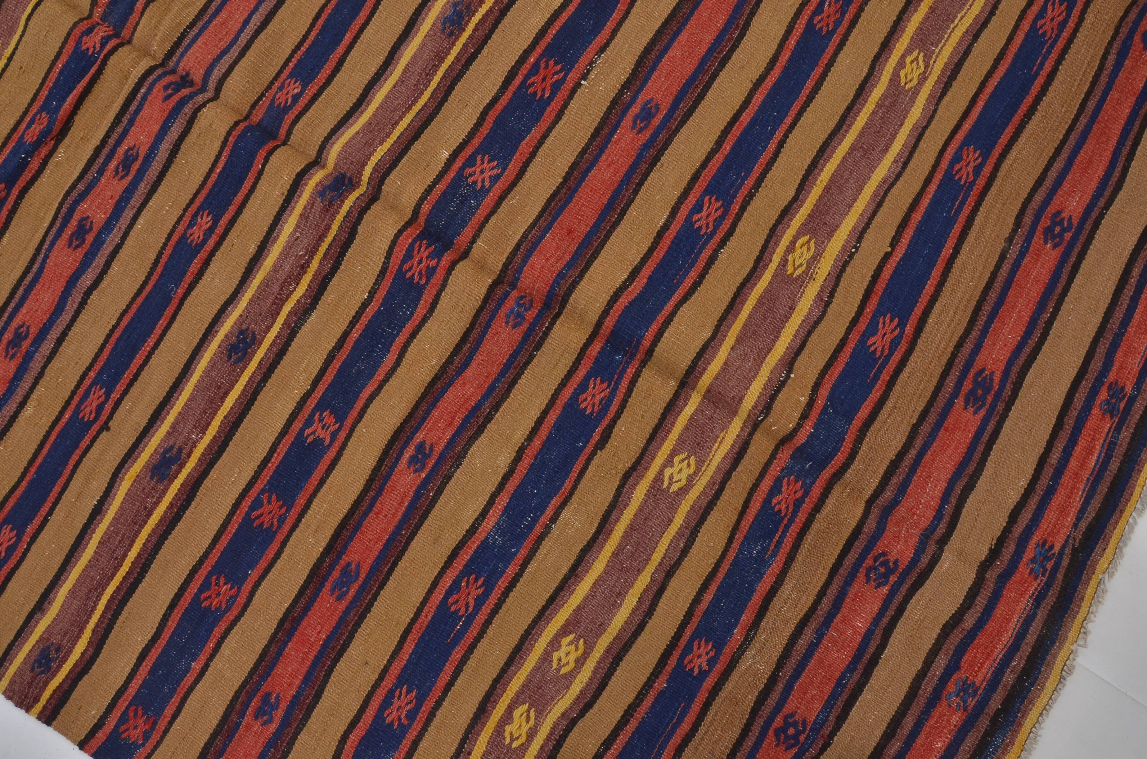 Anatolian Kurdish Handmade Kilim Rug sku 1669