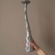 Pair of brushed aluminum candle holders sculpted contemporary brutalist design handmade sculptures
