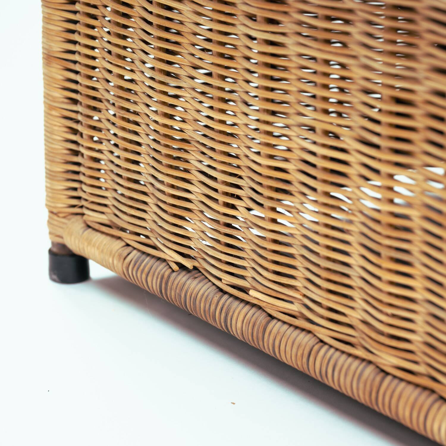 Canapé rock Gerard van den Berg en cuir de rotin, années 1970