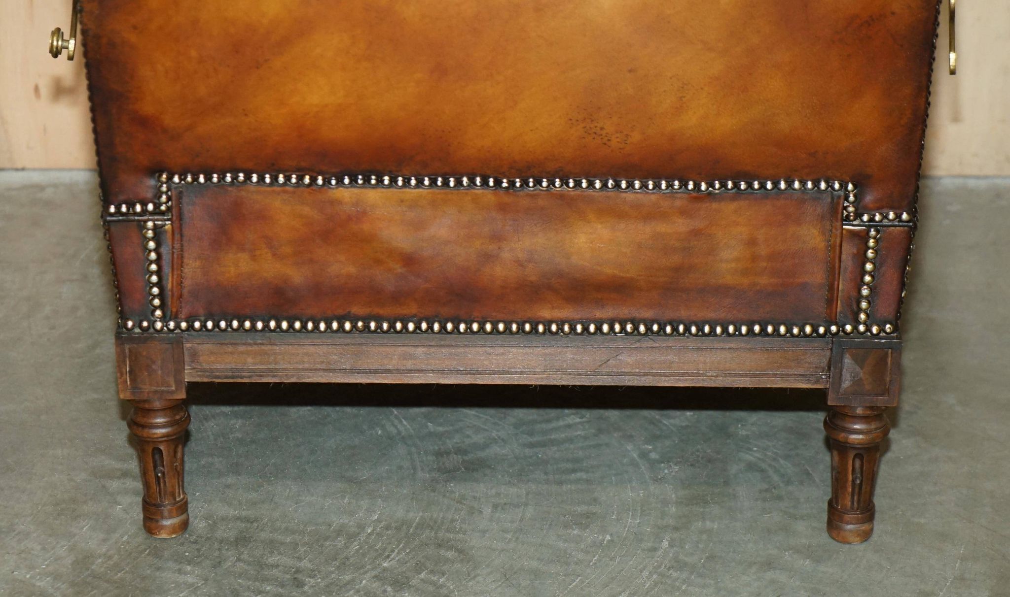 Chesterfield Club Armchair in Hand-Dyed Leather