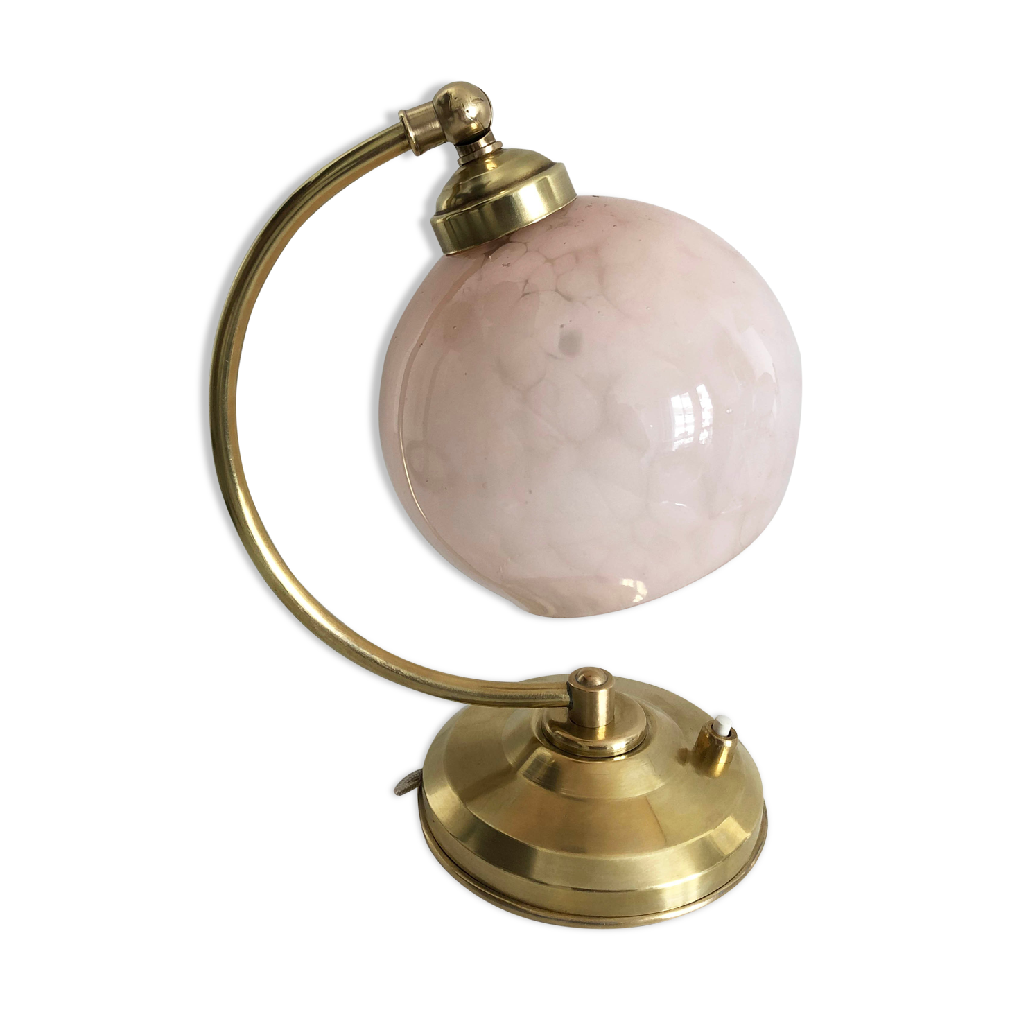 Old articulated bedside lamp