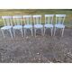 6 chaises bistrot Baumann bois cérusé vieux gris