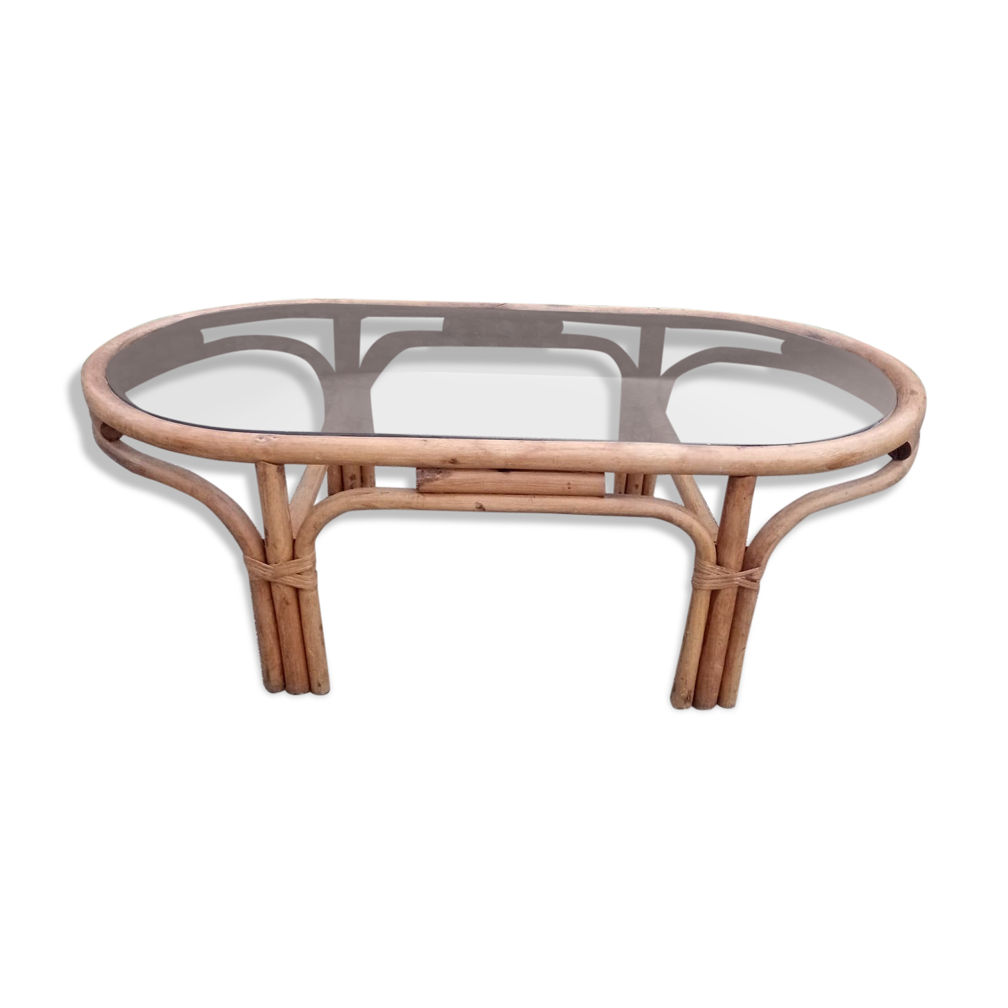 Rattan coffee table