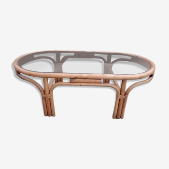 Rattan coffee table