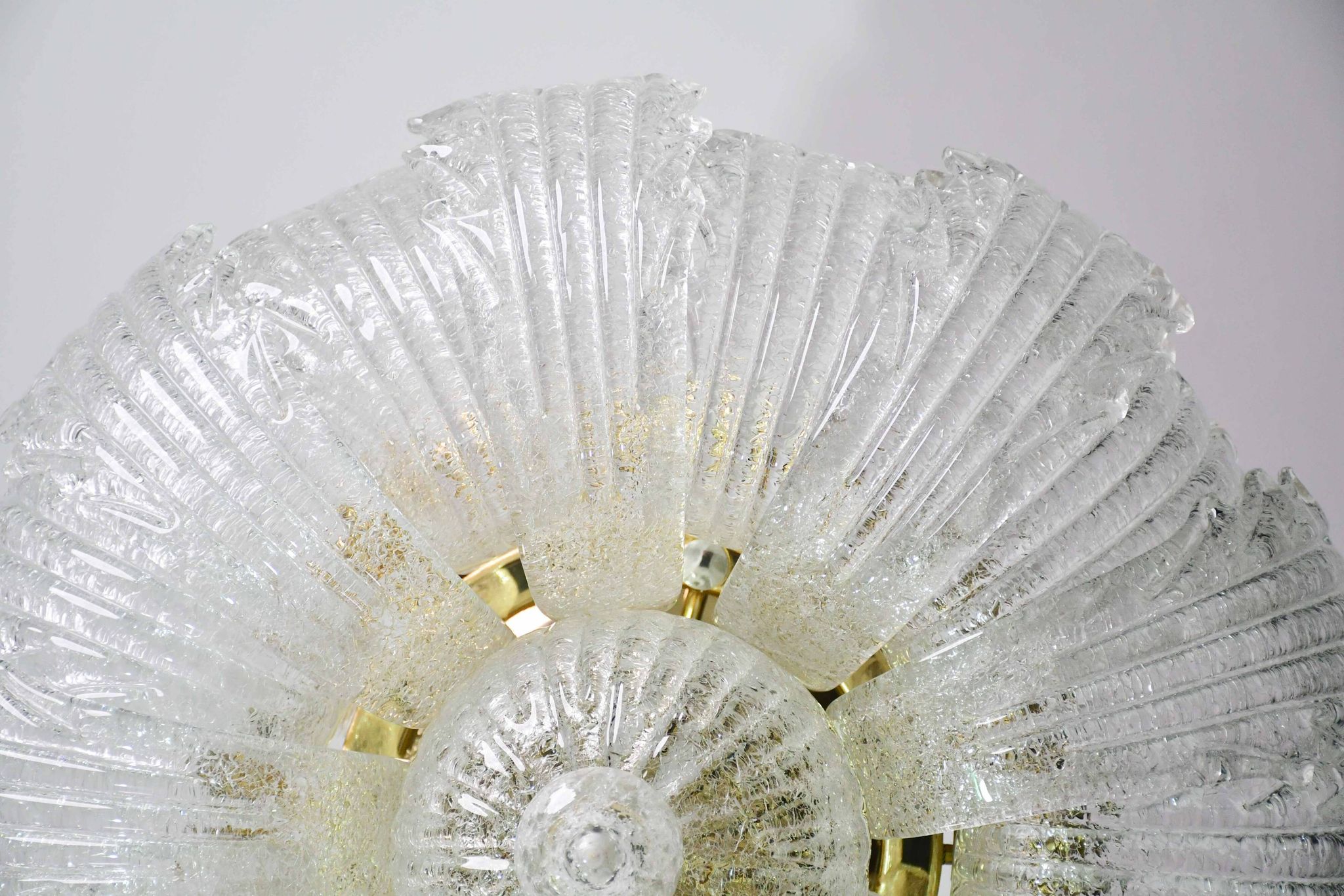 Garda, luxury Italian Murano glass ceiling light or flush mount, 1980s
