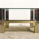 Coffee table in brass and glass 1960