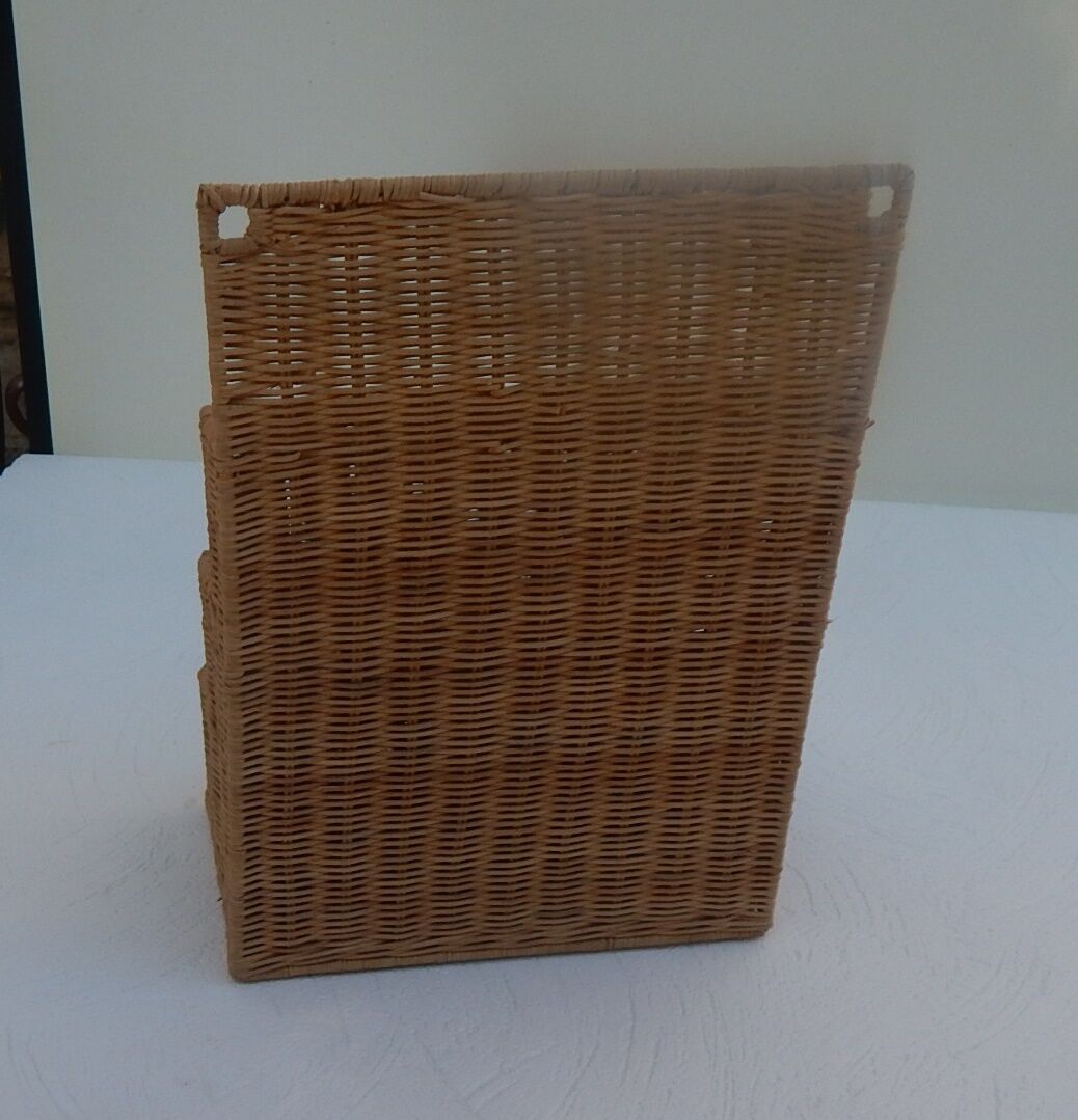 Mail door/ wicker wall organizer