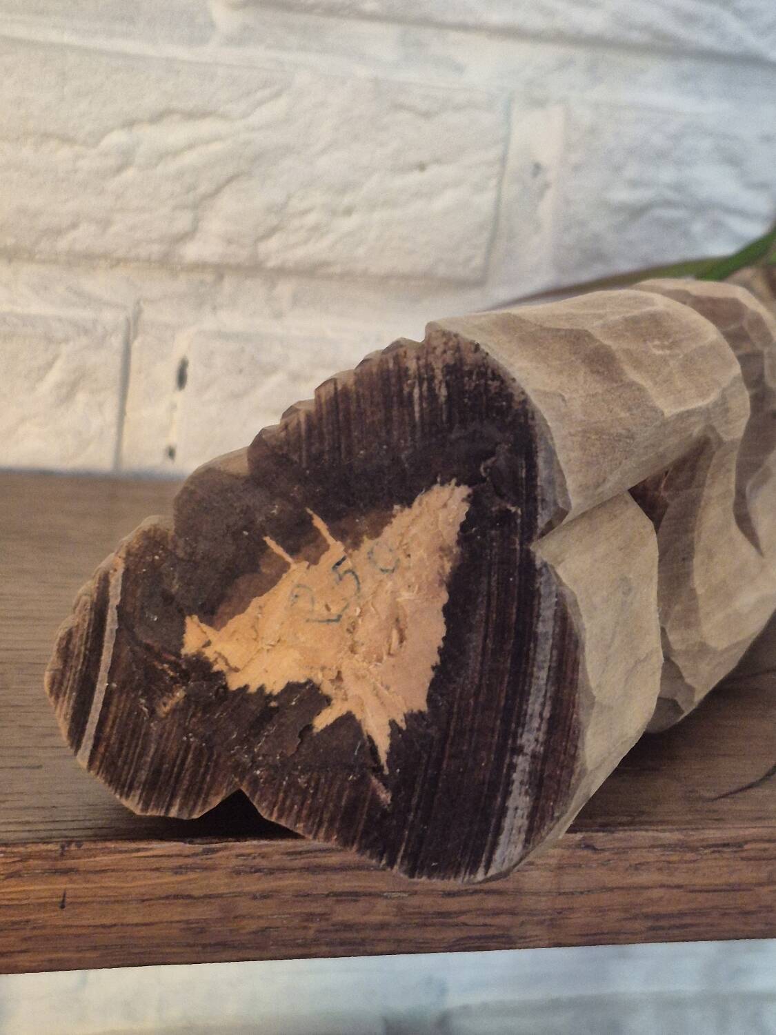 Wooden sculpture statuette