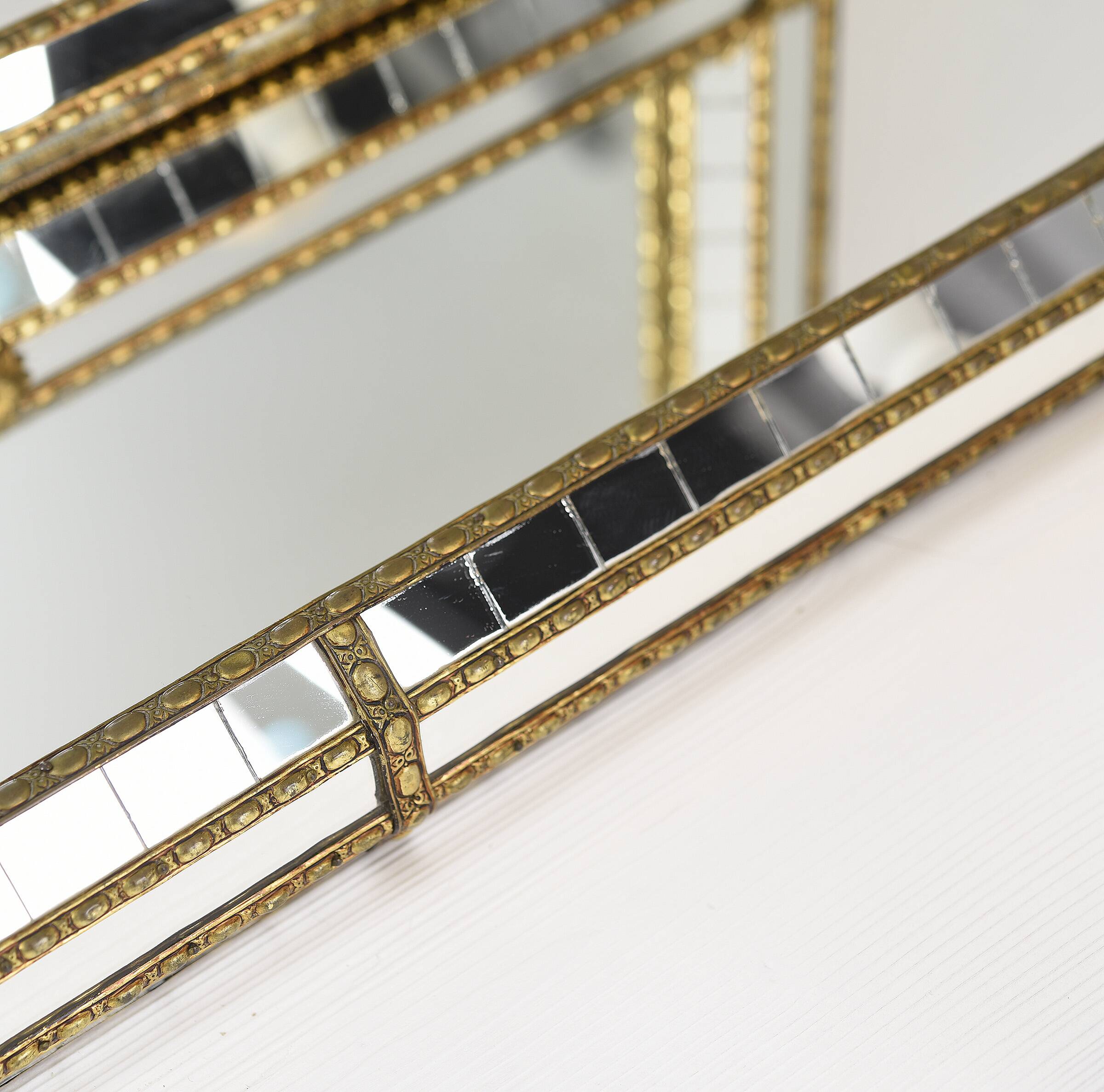 Large Authentic Vintage Venetian Mirror – Hollywood Regency Style