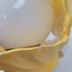 Vintage lamp shell yellow ceramic 70s