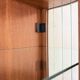 Polish Mid-Century Modern Wall Showcase Cabinet – Beveled Glass & Wood Vene
