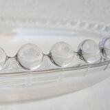 Beaded glass dish