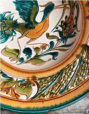 Magnificent Large Decorative Hungarian Plate (Szabó Kinga, Budapest)