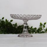 Flat, glass cake display