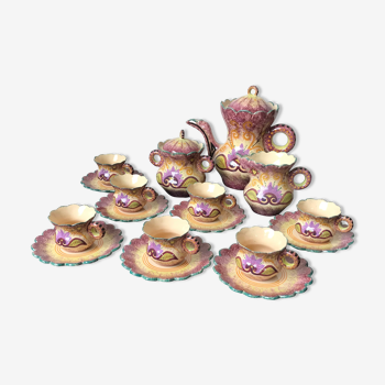 Quimper earthenware tea set by Paul Fouillen.