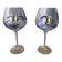 Pair of large tasting glasses / balloon in Paris crystal
