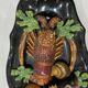 Large oval wall plate in Palissy majolica from Vallauris