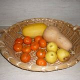 Large round basket with handles Ø 58 cm