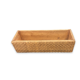 Planter in wicker and braided rattan