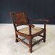Arts & Crafts Handcrafted Low Lounge Armchairs, Belgium, 1920s, Set of 2