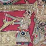 Peinture indienne encadrée. La déesse indienne Devi. XIXe-XXe siècle