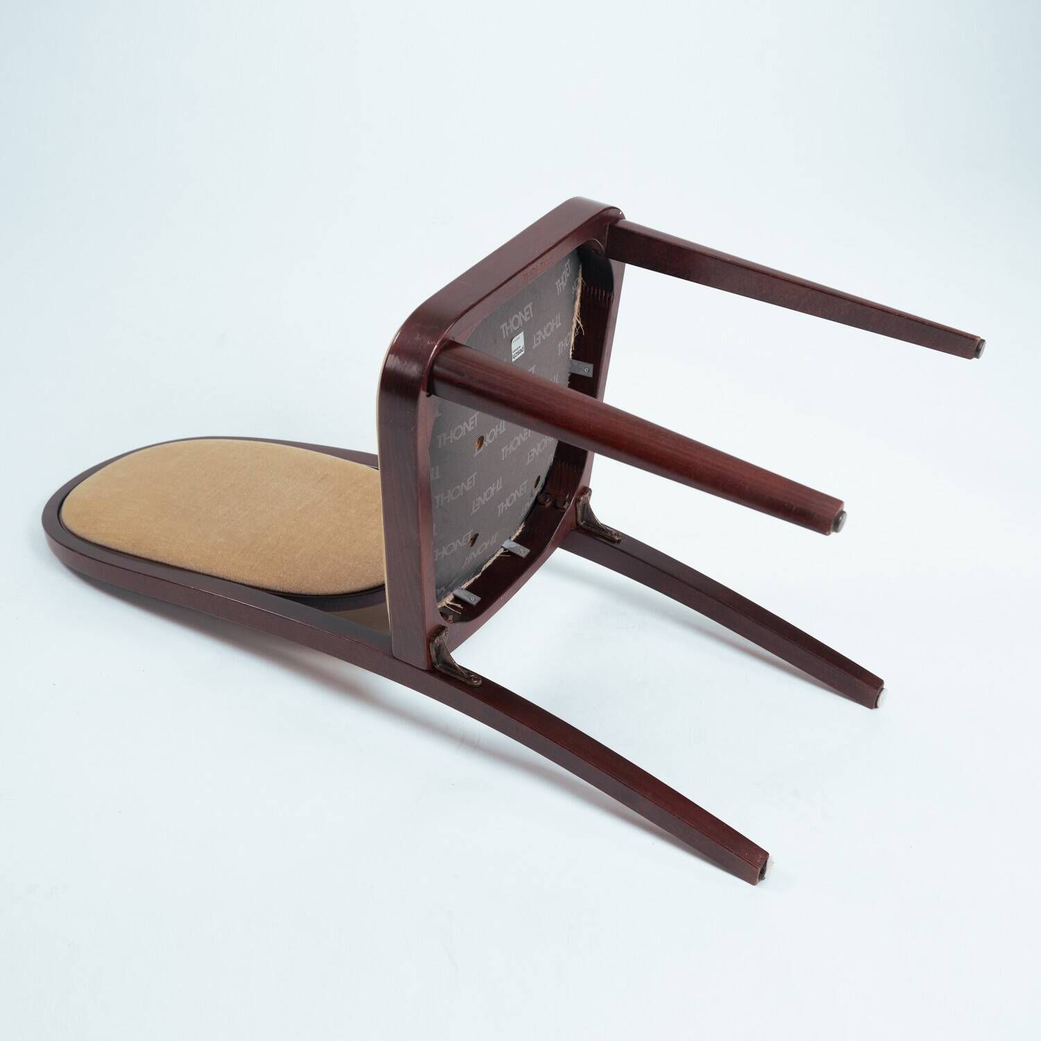 Thonet High Back Velvet Chairs No. 567 by Otto Prutscher