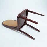 Thonet highback velvet chairs no 567 by Otto Prutscher