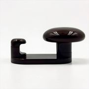 Patères design Carlo Bartoli Con and Con Italie années 70 plastique brun (s