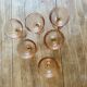 Set of 6 vintage rosaline champagne glasses