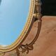 Miroir de table vintage en laiton doré – style Napoléon III,