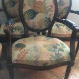 Set of 5 medallion armchairs