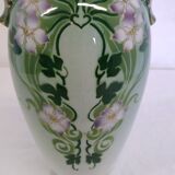 Saint-Amand hamage earthenware vase