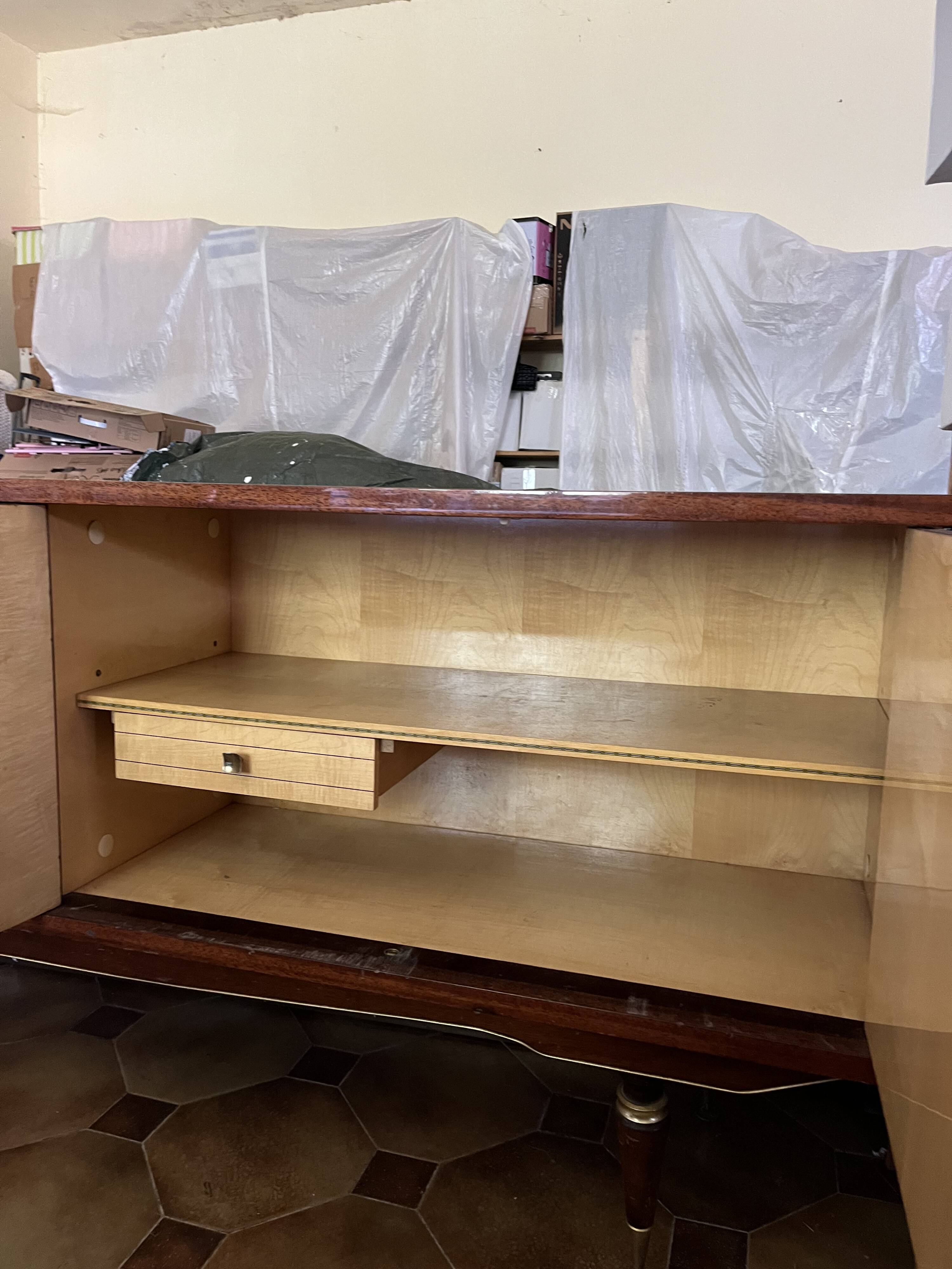 Lacquered wooden sideboard NF Meuble Seguin