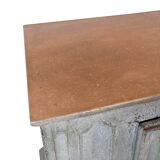 Original Painted Food Cabinet Grey Colour, Spanish Origin From 1720s