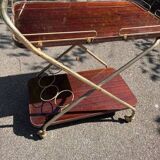 old serving trolley / cart / table on wheels / vintage