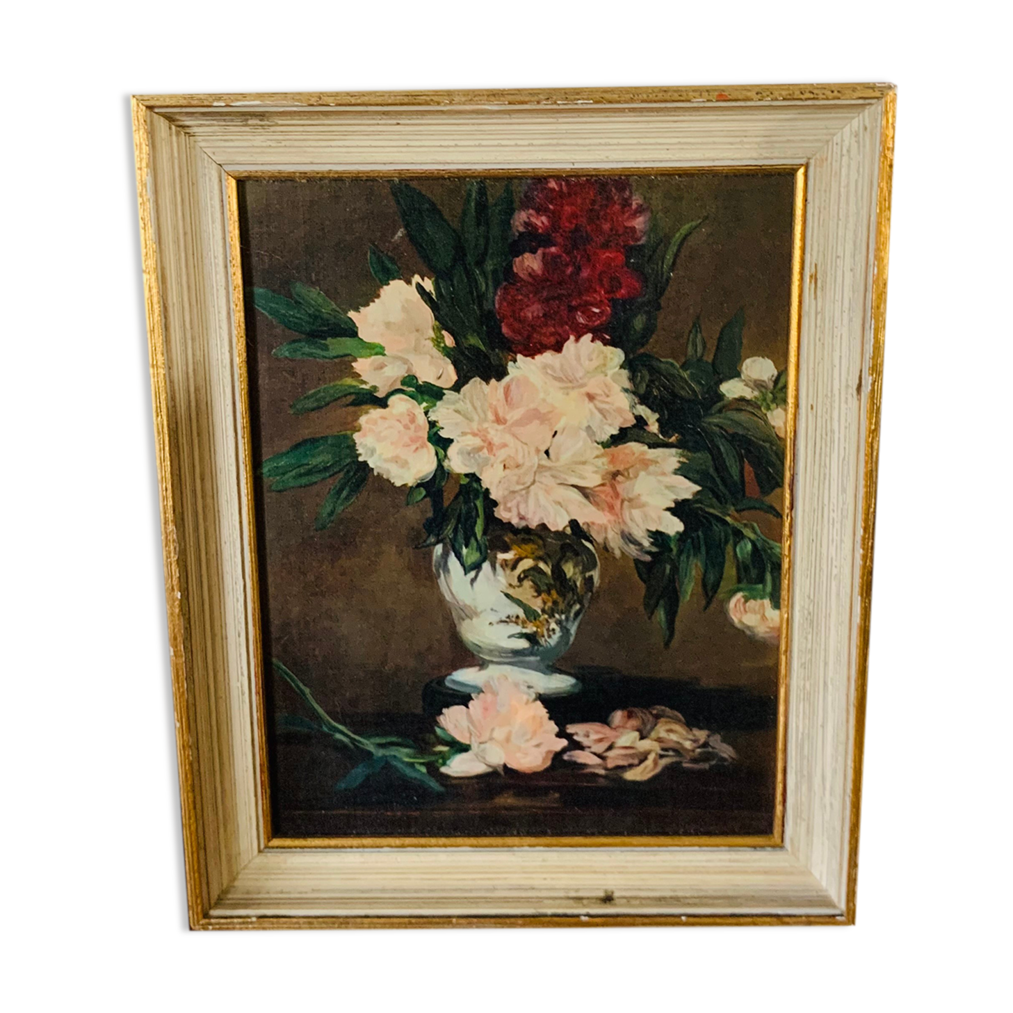 Frame and canvas edition braun & cie • 1961 • manet • peonies peonies vase • 39360