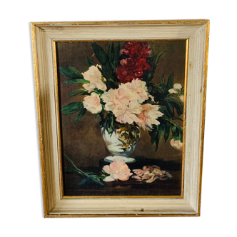Frame and canvas edition braun & cie • 1961 • manet • peonies peonies vase • 39360