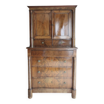 Empire period mahogany cabinet secretary