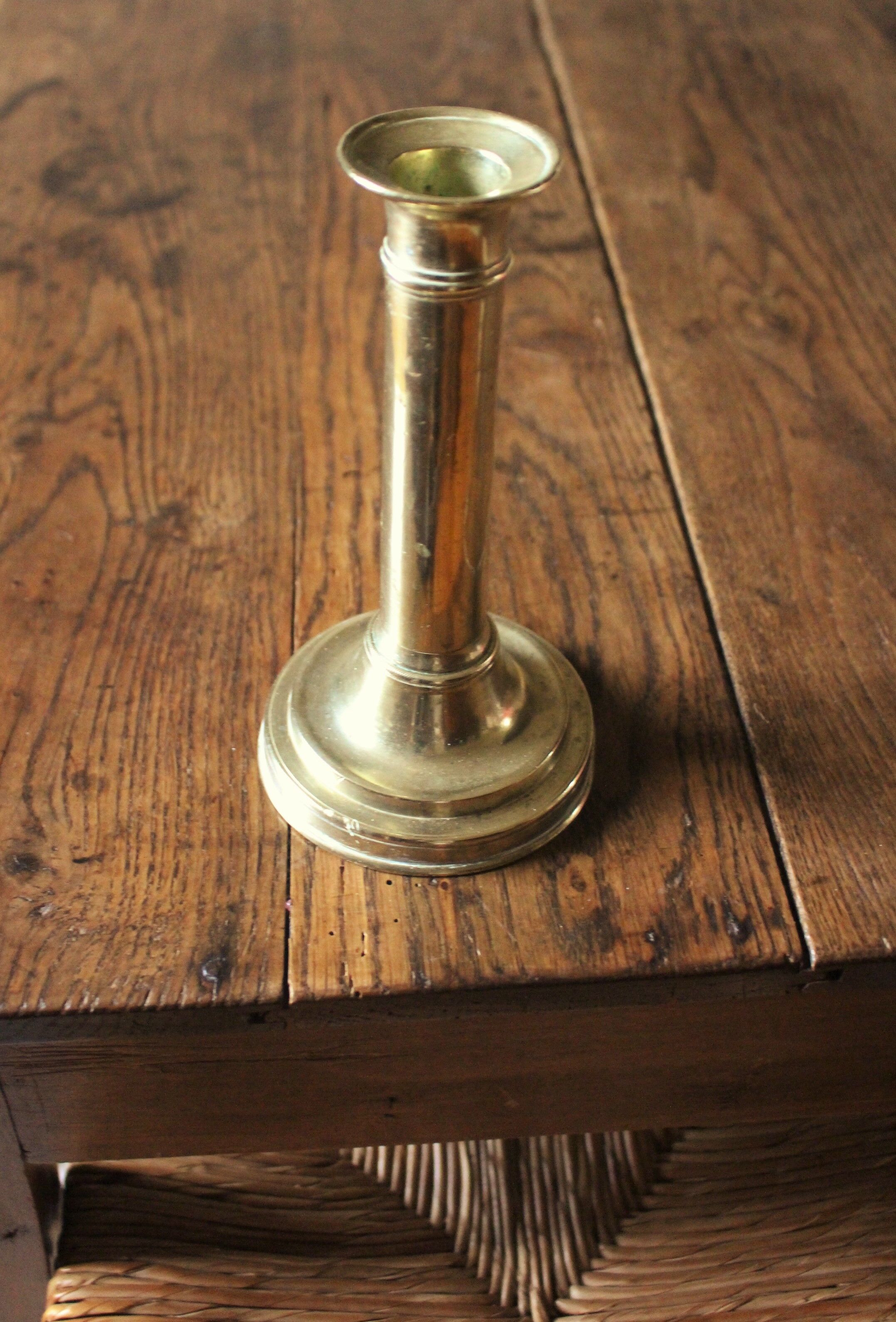 Brass torch candle holder