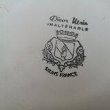 Lot of 4 mismatched plates herbarium vegetable decoration