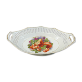 Corbeille en porcelaine de Limoges fruits