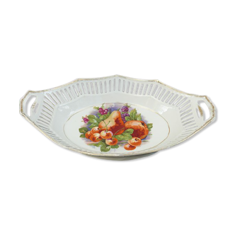 Limoges fruit porcelain basket