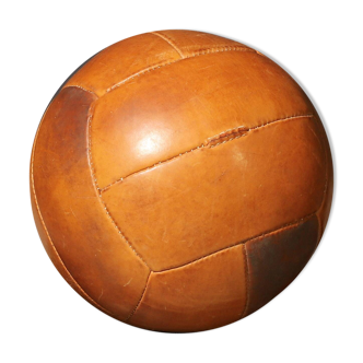 Large Vintage Leather Medicine Ball