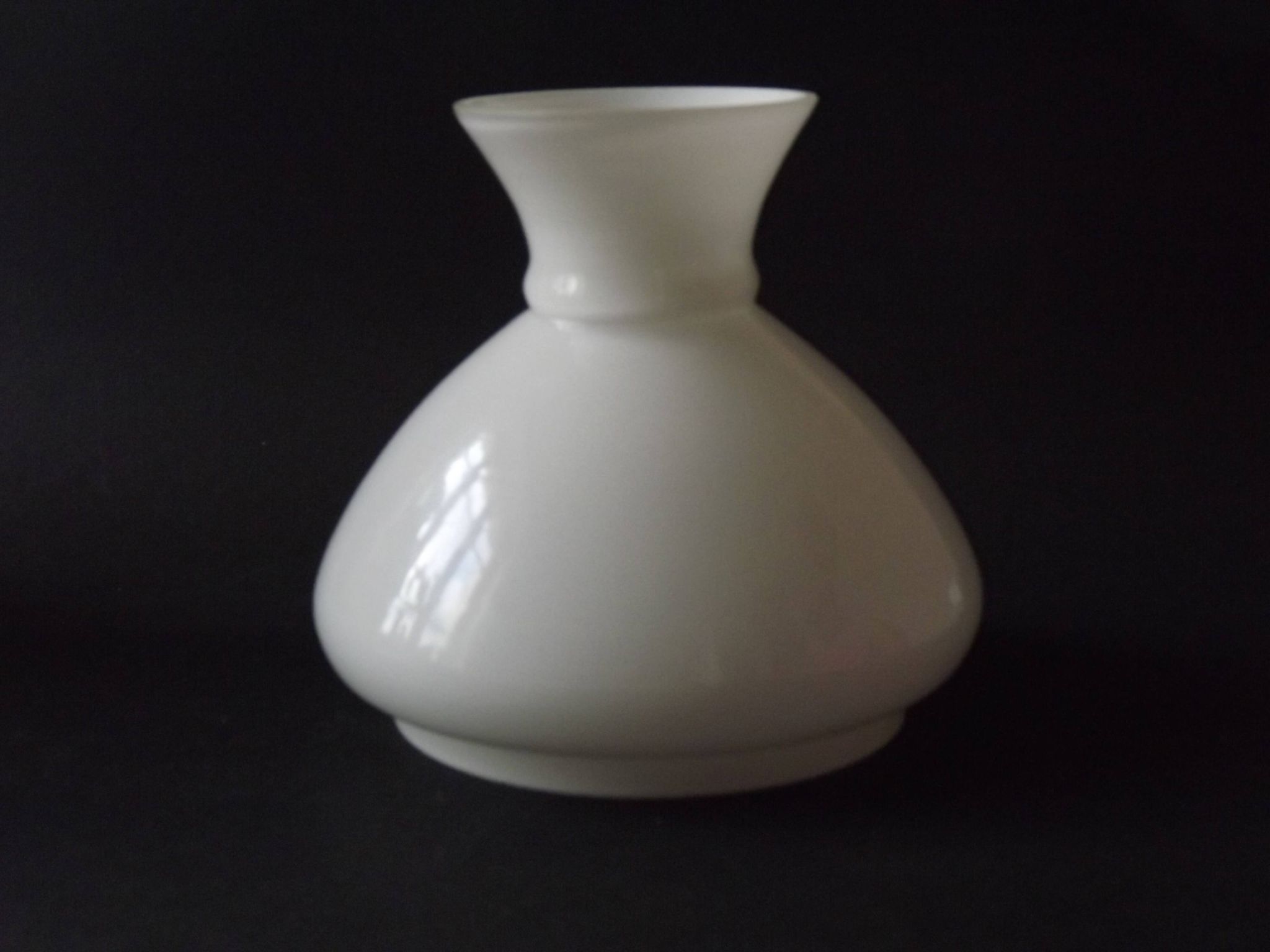 Set of 4 French Vintage White Opaline Glass Replacement Shade