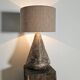 Hand-painted ceramic table lamp in Japanese style, 1970.