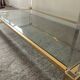 Vintage lucite and brass coffee table from the 70s