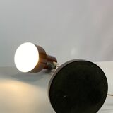 Table lamp in brown lacquered metal, of Danish design from the 1970s