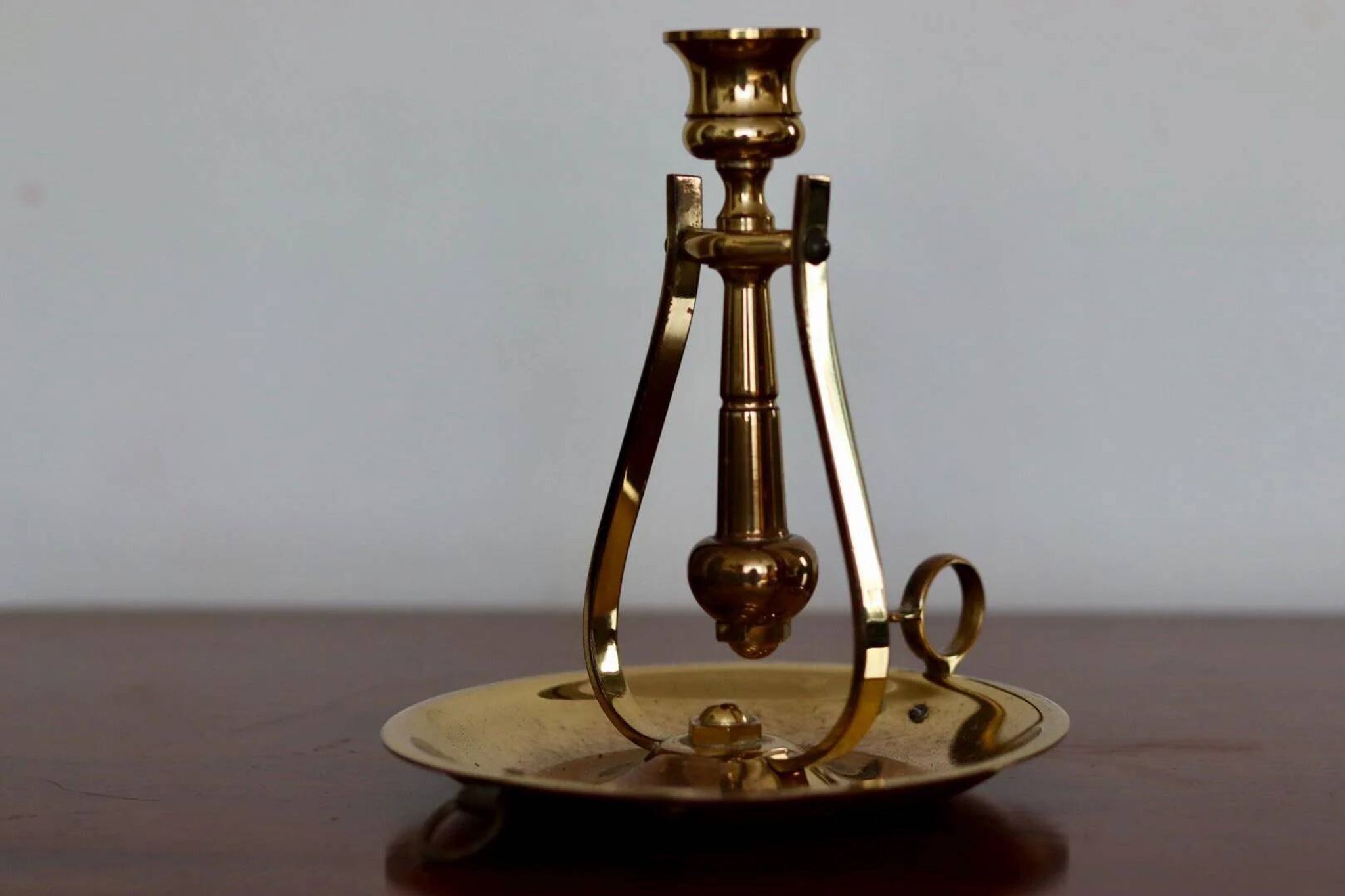 Swedish brass candlestick